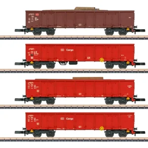 Märklin 82542 Hochbordwagen-Set Eanos DB 1:220 Spur Z Neu OVP Kostenloser Versand