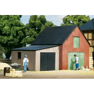 Auhagen 11408 Lagerschuppen mit Garage Neue Ware