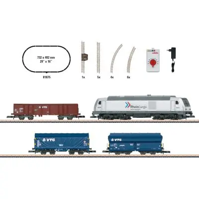 Expressversand Märklin 81875 Startpackung "moderner Güterverkehr" mit Diesellok BR 285, Ep. VI